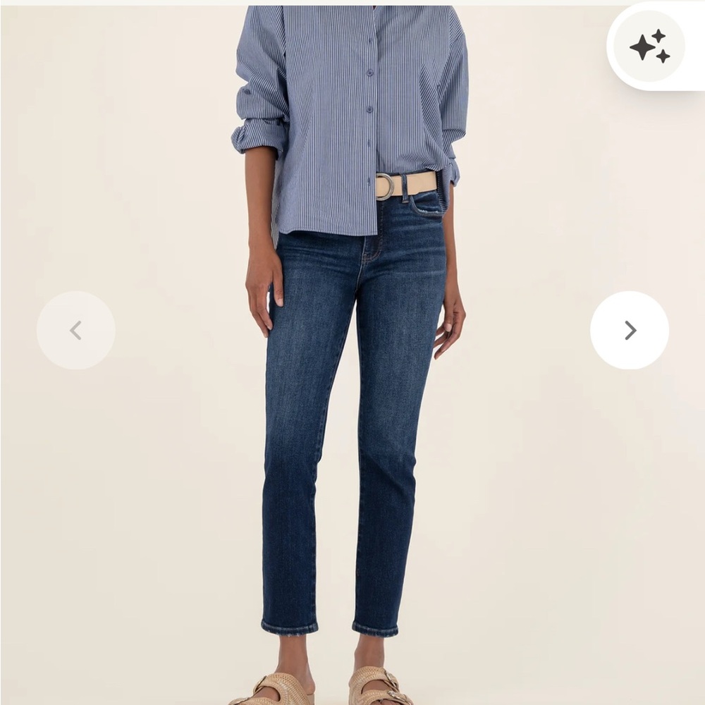 Kit From the Kloth Reese high rise fab ab ankle straight leg